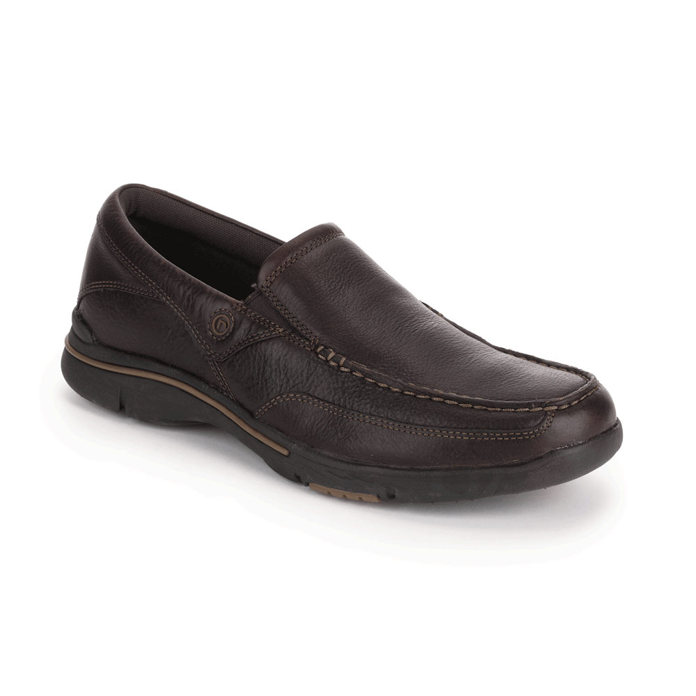 Rockport Slip-On For Mens Dark Brown - City Play Eberdon - WE8579043